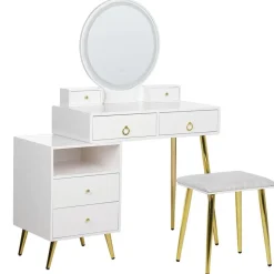 Beliani YVES - Kaptafel - Wit - MDF Best