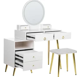 Beliani YVES - Kaptafel - Wit - MDF Best