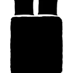 Zavelo Basic Uni Dekbedovertrek Zwart-2-persoons (200 x 200/220 cm) Best
