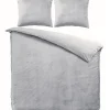 Zavelo Dekbedovertrek Velvet Comfort Zilver-Lits-jumeaux (240 x 200/220 cm) Discount