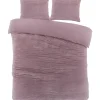 Zavelo Dorien Rib Teddy Dekbedovertrek Roze-1-persoons (140 x 200/220 cm) Online