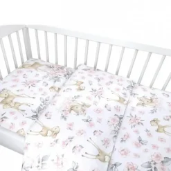 Zavelo Peuter Dekbedovertrek Hertje Roze 120 x 150 cm Outlet