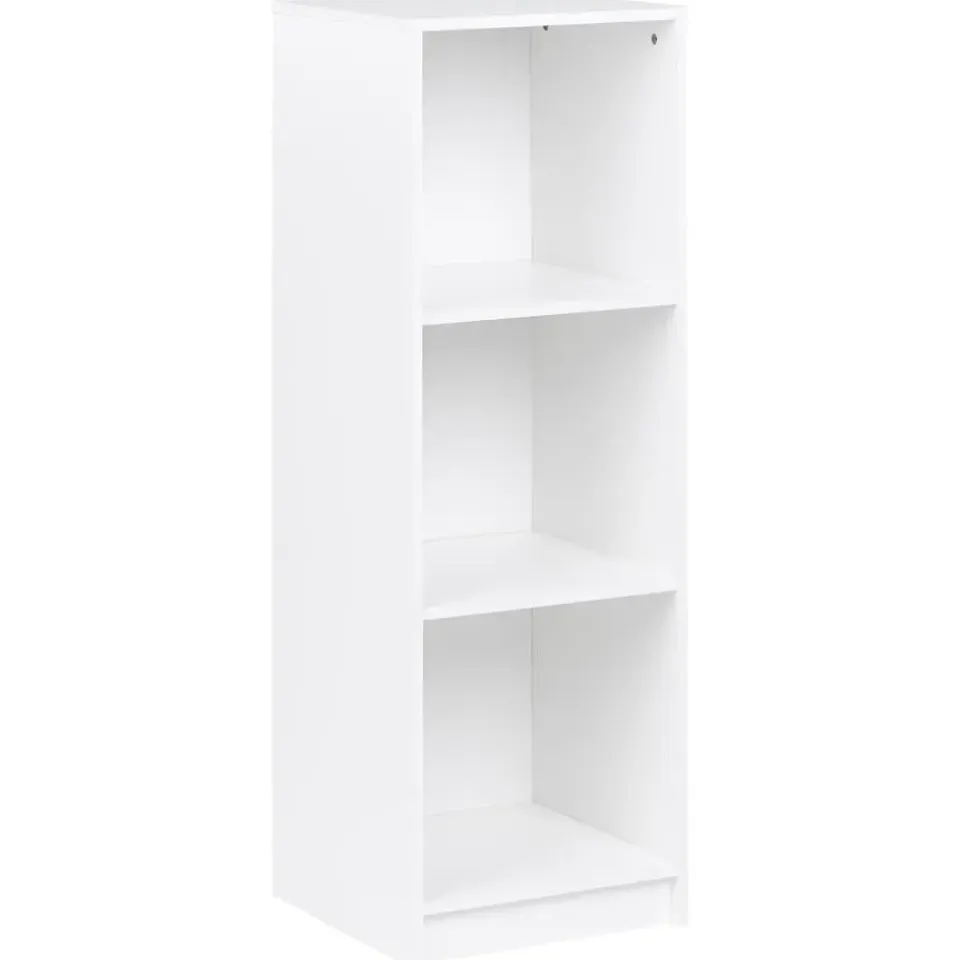 Leen Bakker ZEHNA - Boekenkast 3 planken - Wit - 40 x 40 cm - Vezelplaat Clearance