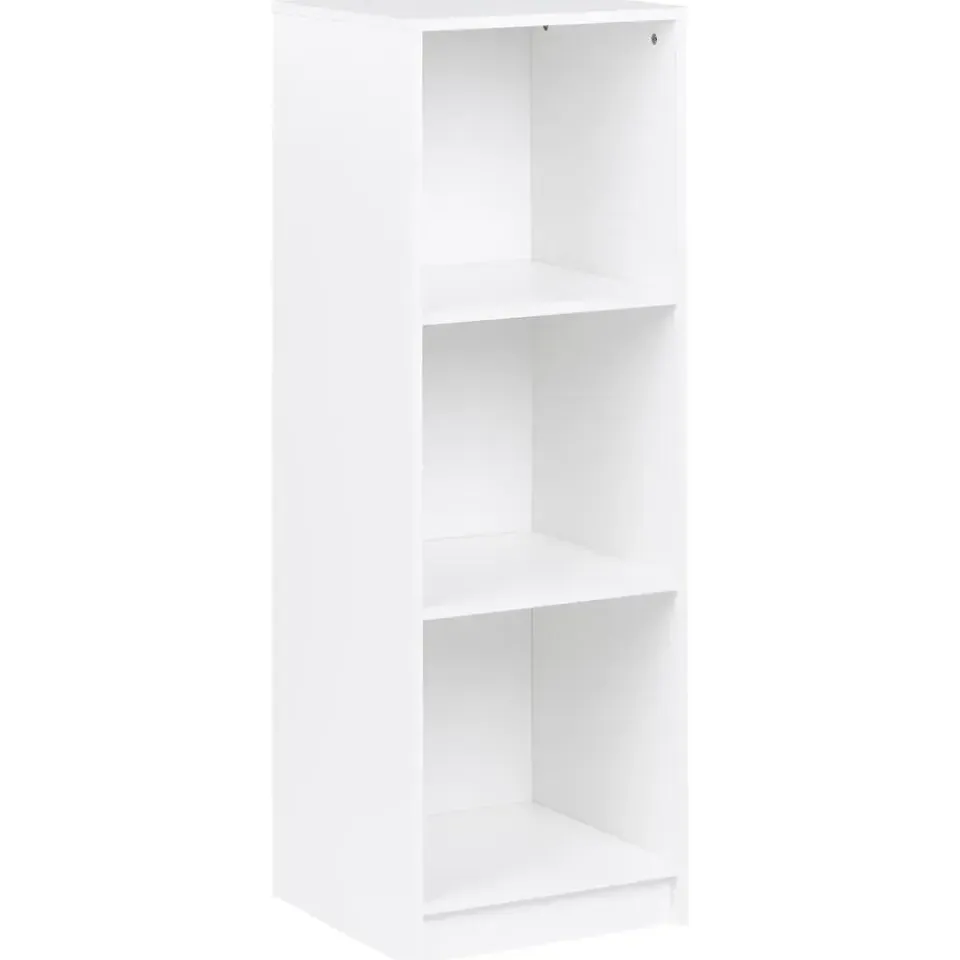 Leen Bakker ZEHNA - Boekenkast 3 planken - Wit - 40 x 40 cm - Vezelplaat Clearance