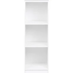 Leen Bakker ZEHNA - Boekenkast 3 planken - Wit - 40 x 40 cm - Vezelplaat Clearance