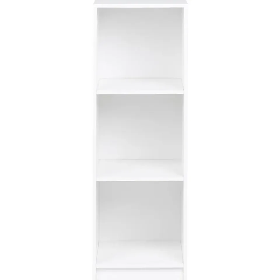 Leen Bakker ZEHNA - Boekenkast 3 planken - Wit - 40 x 40 cm - Vezelplaat Clearance