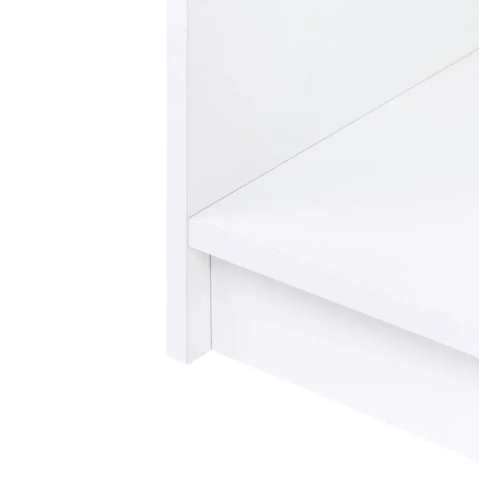 Leen Bakker ZEHNA - Boekenkast 3 planken - Wit - 40 x 40 cm - Vezelplaat Clearance