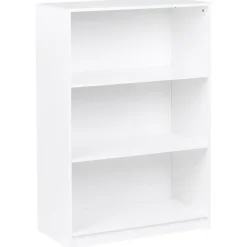 Leen Bakker ZEHNA - Boekenkast 3 planken - Wit - 80 x 40 cm - Vezelplaat Best
