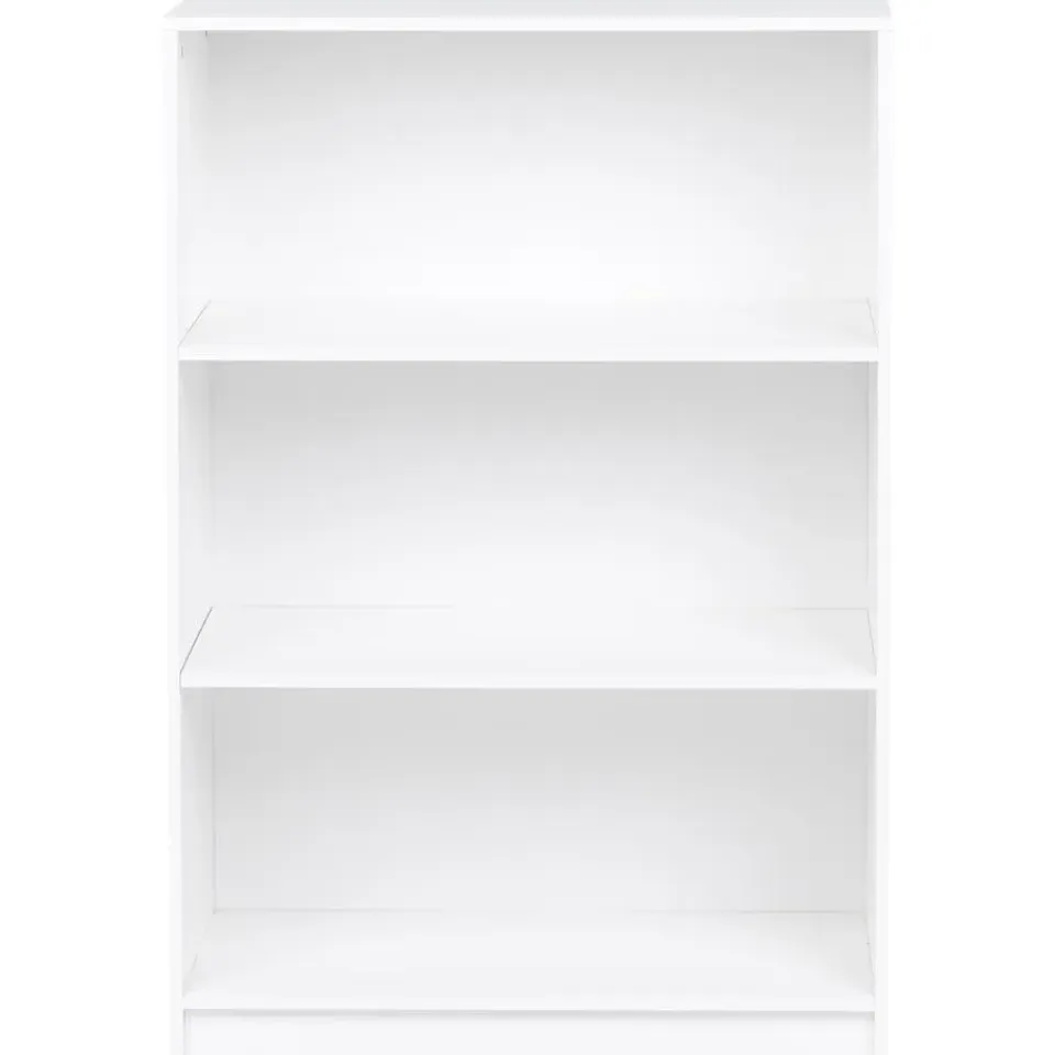 Leen Bakker ZEHNA - Boekenkast 3 planken - Wit - 80 x 40 cm - Vezelplaat Best