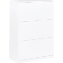 Leen Bakker ZEHNA - Boekenkast 3 planken - Wit - 80 x 40 cm - Vezelplaat Best