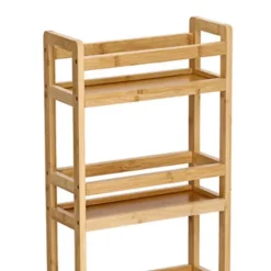 Zeller Keuken Trolley - met 3 niveaus - bruin - bamboe hout Sale