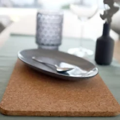 Zeller Placemat - 2x stuks - bruin - kurk - 30 x 20 Outlet