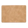 Zeller placemats lederlook - lichtbruin - 45 x 30 cm Hot
