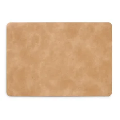 Zeller placemats lederlook - lichtbruin - 45 x 30 cm Hot