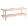 Zeller Schoenenrek - hout - 2-laags - 80 x 26 x 29 cm Sale