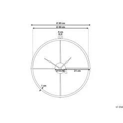 Beliani ZUCHWIL - Wandklok - Goud - IJzer Clearance