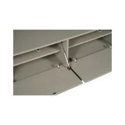 StarFurn Zwevend Tv-Meubel Beige Mangohout - 160x35x30cm - 3 Deuren - Vision Online