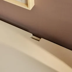 StarFurn Zwevend Tv-Meubel Beige Mangohout - 160x35x30cm - 3 Deuren - Vision Online