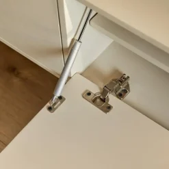 StarFurn Zwevend Tv-Meubel Beige Mangohout - 160x35x30cm - 3 Deuren - Vision Online